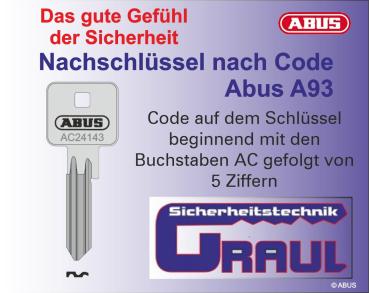 Nachschlüssel Abus A93